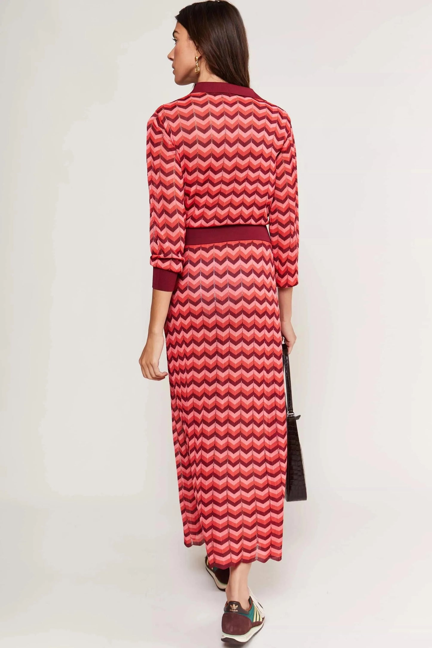 Annie - Chevron Stripe Red