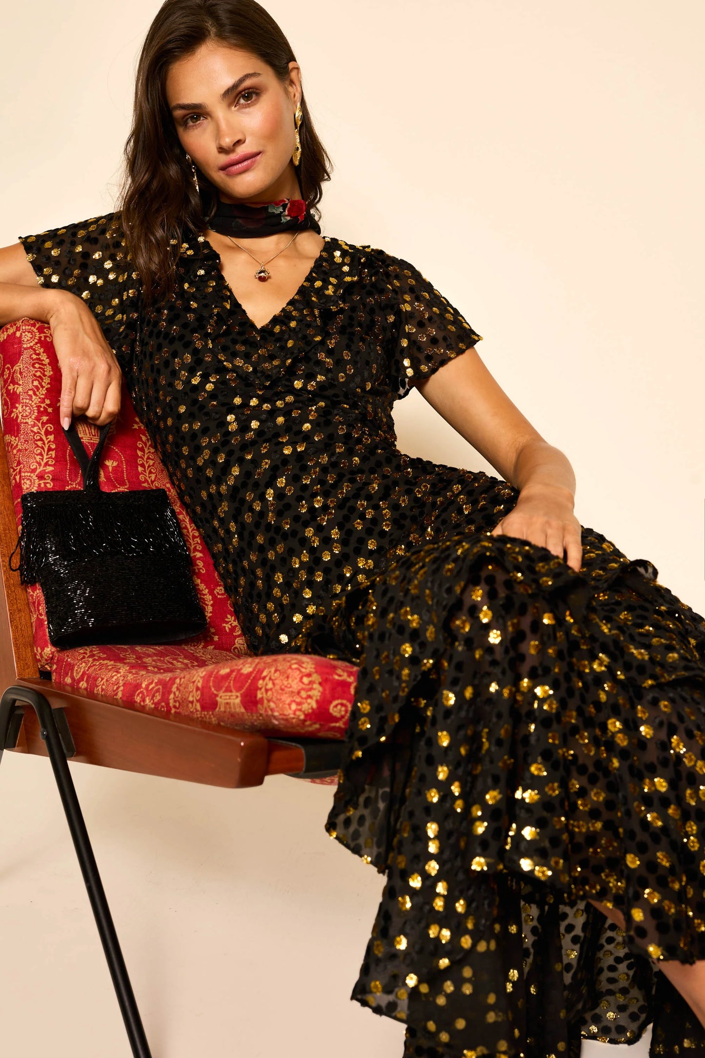 Amelle - Scatter Devore Gold