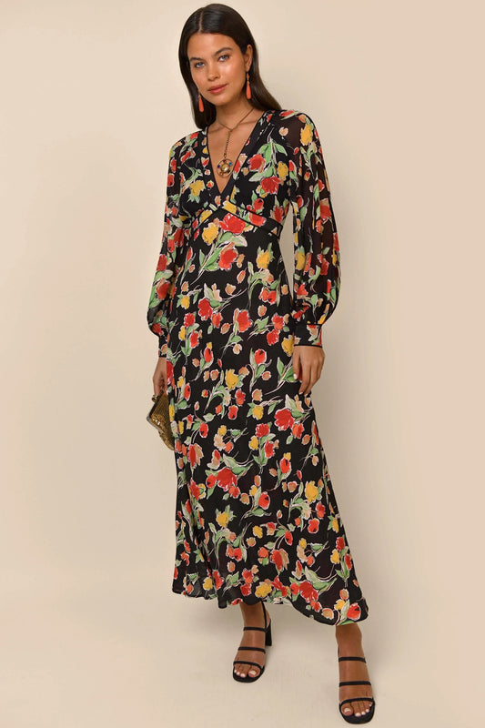Ayla - Floral Black